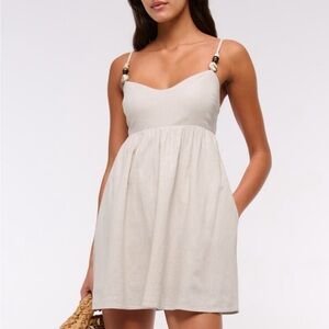 Abercrombie & Fitch Cream Mini Dress
